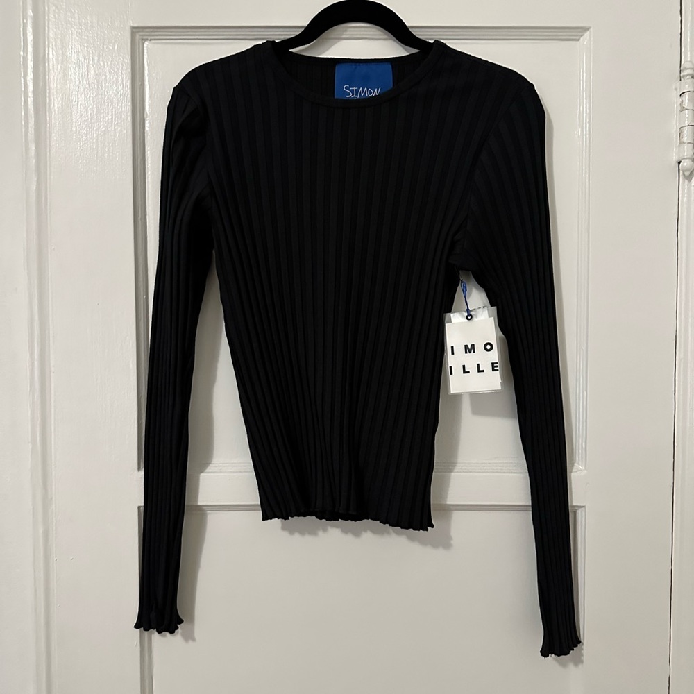 Simon Miller Rib Long Sleeve Shirt NWT